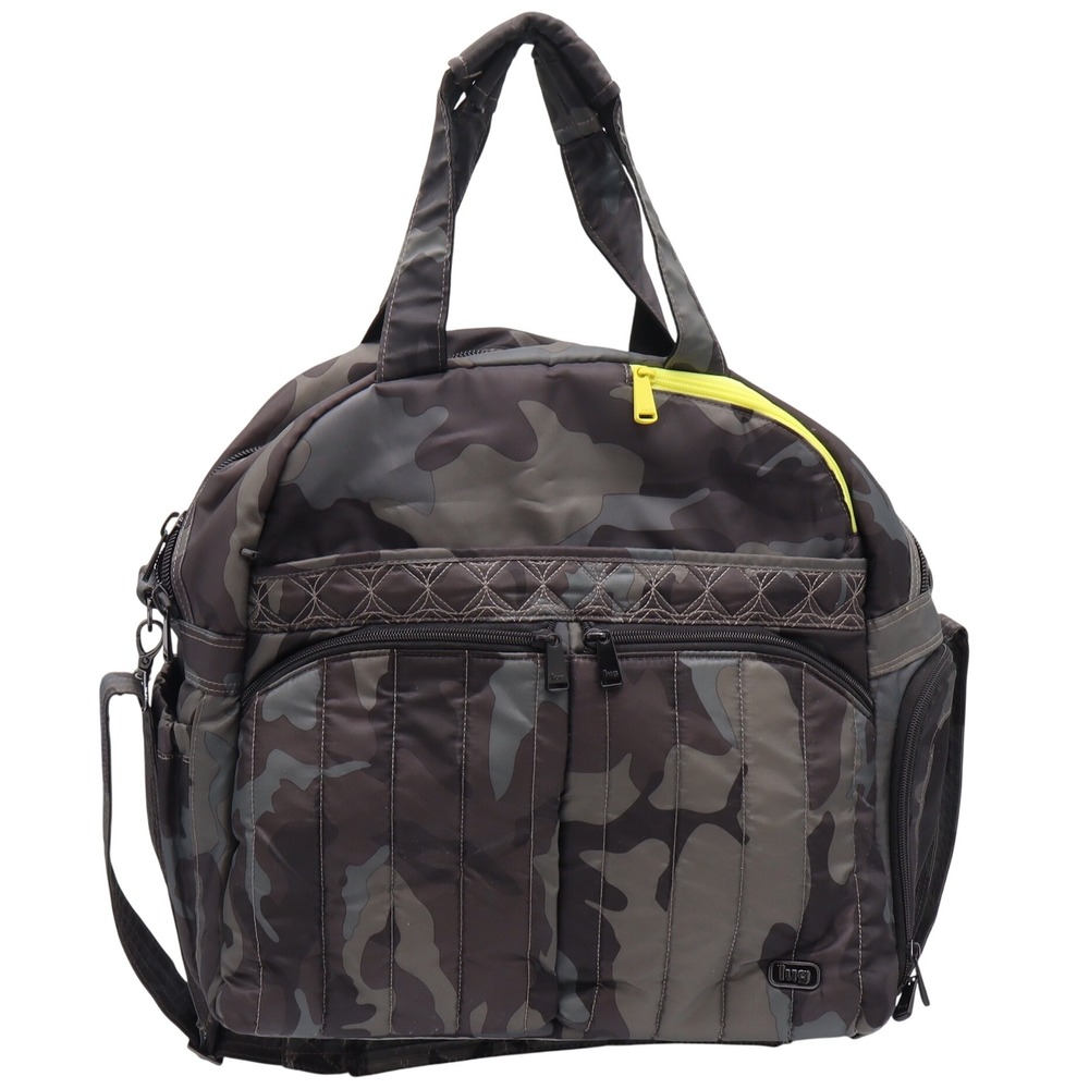 Lug Duffel Bag Unisex OS Boxer Camo Quilted Ventilated Shoe Pocket Excellent